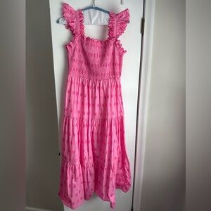 Moon River Smocked Midi Dress